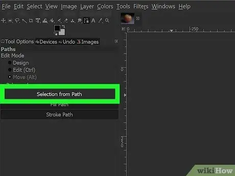 Krok 6: Odstráňte pozadie pomocou nástroja GIMP Paths Tool