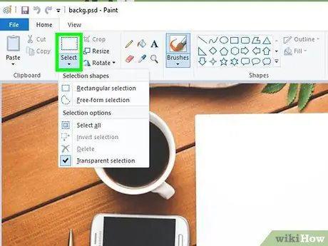 Microsoft Paint Addım 30 -da Ağ Fonu çıxarın