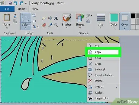 Crea uno sfondo trasparente in Paint Passaggio 10