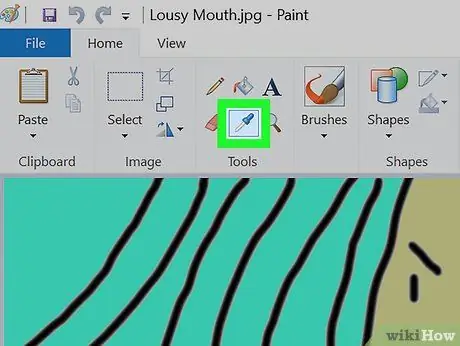 Crea uno sfondo trasparente in Paint Passaggio 3