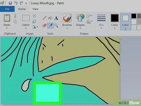 Crea uno sfondo trasparente in Paint Passaggio 4