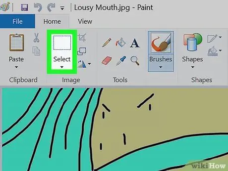 Crea uno sfondo trasparente in Paint Passaggio 5