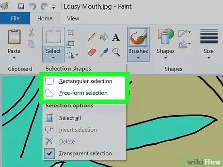 Paint Adım 7'de Arka Planı Şeffaf Yapın