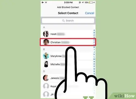 Bloquer les contacts sur WhatsApp Étape 7