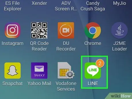 Kry gratis LINE -appmuntstukke op Android Stap 1