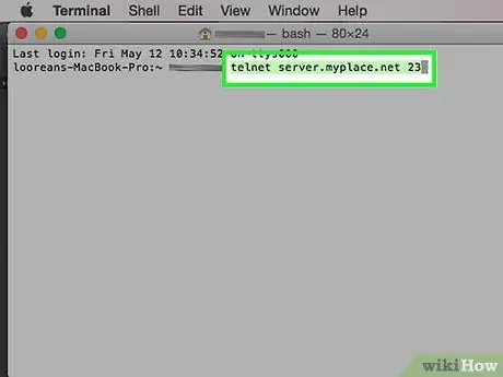 Use Telnet on Mac OS X Step 12