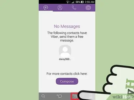 Opret en gruppechat i Viber til smartphones Trin 5