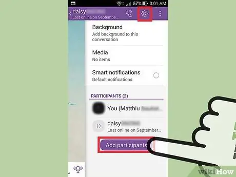 Opret en gruppechat i Viber til smartphones Trin 9