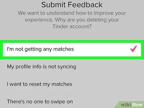 Een Tinder-account verwijderen Stap 8