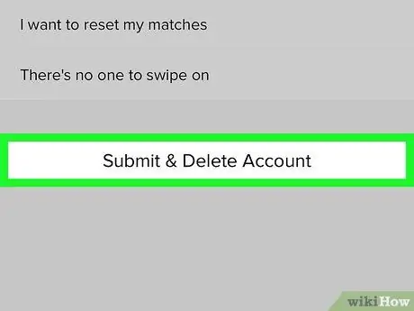 Delete a Tinder Account Step 9