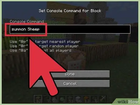 Usa i blocchi di comando in Minecraft Passaggio 7