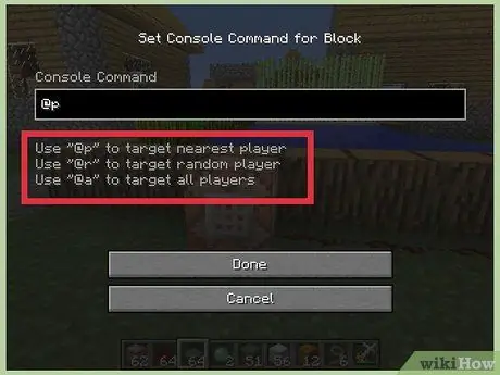 از مرحله بلوک Command 9 در Minecraft استفاده کنید