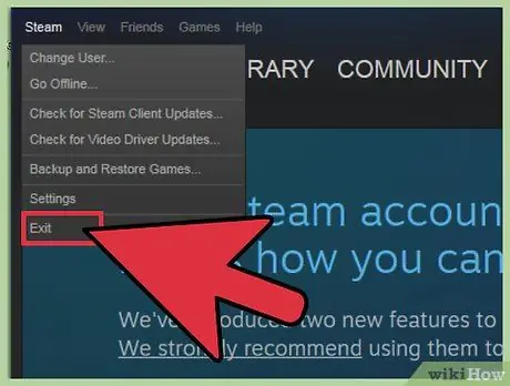 Ponovno pokrenite Steam korak 2