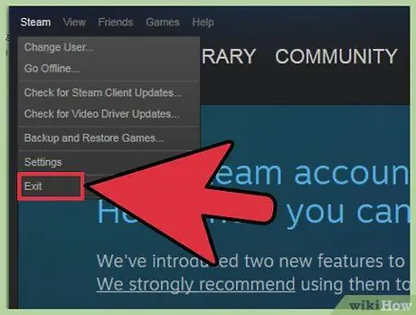 Reinicie o Steam Etapa 4