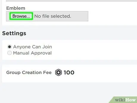 Vytvorte skupinu v ROBLOX, krok 6