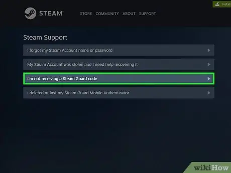 Sazinieties ar Steam atbalstu 12. darbība