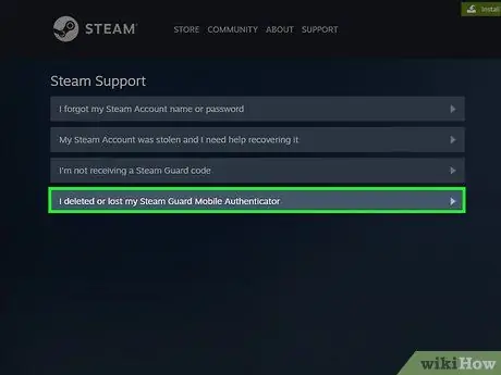 Obrnite se na Steam podporo Korak 13