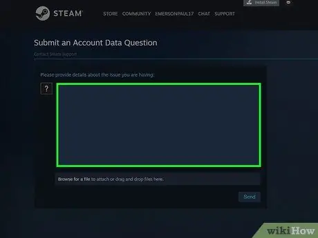 Contactați asistența Steam Pasul 5