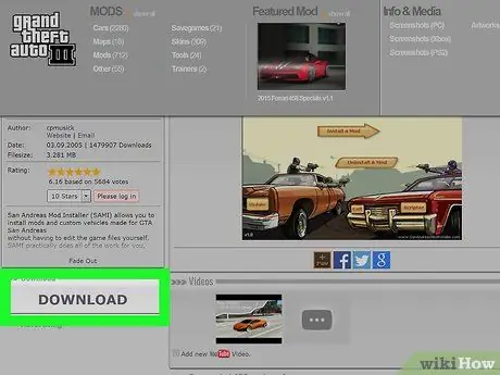 Установите автомобильные моды в Grand Theft Auto San Andreas, шаг 1