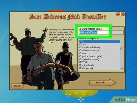 Grand Theft Auto San Andreas автокөліктерінің модульдерін орнатыңыз 13 -қадам