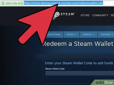 Løs inn en Steam Wallet -kode Trinn 4