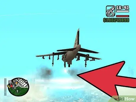 Vlieg met een Hydra-jet in San Andreas Stap 14