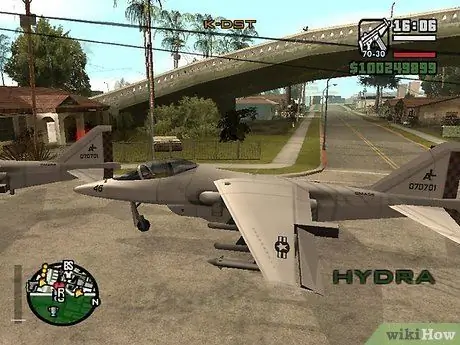 Kuruka Hydra Jet huko San Andreas Hatua ya 5