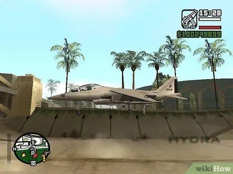 Vlieg met een Hydra-jet in San Andreas Stap 13