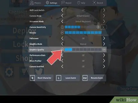 Reduktoni vonesën në Roblox Hapi 6