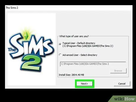 Zainstaluj The Sims 2 Krok 4