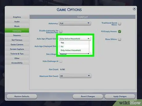 Cegah Penuaan di The Sims Langkah 3