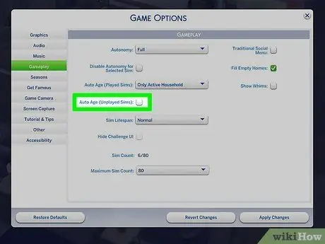 Cegah Penuaan di The Sims Langkah 4