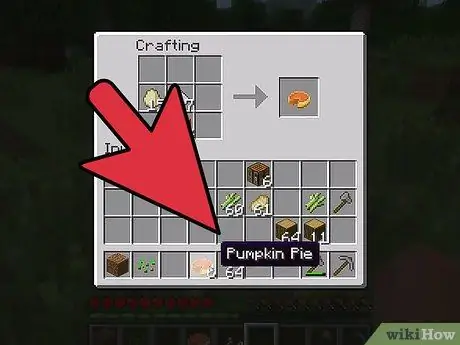 Minecraft Adım 7'de Balkabağı Turtası Yapın