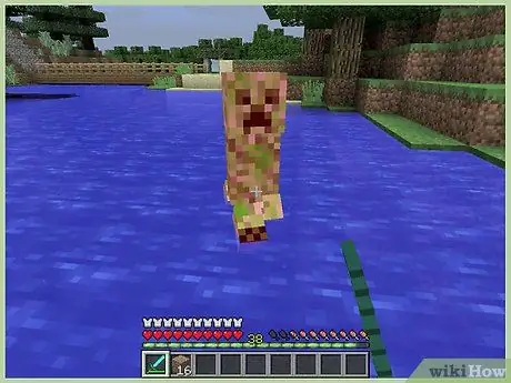 Kill a Creeper in Minecraft Step 19