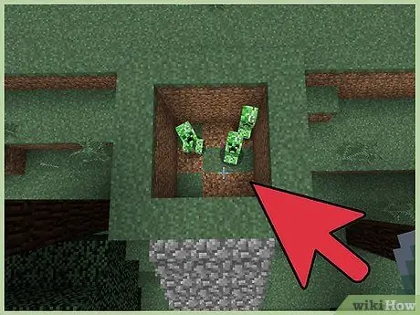 Töte einen Creeper in Minecraft Schritt 4