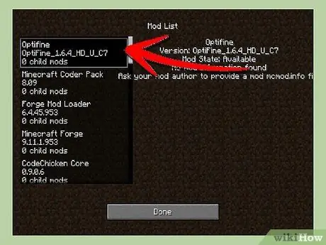 Pronađite modove za Minecraft Korak 8