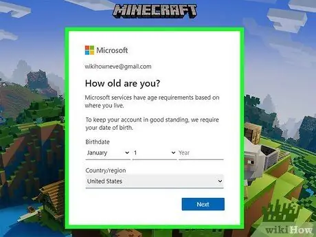 Tsim tus account Minecraft Kauj Ruam 7