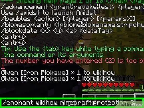 Cheats in Minecraft Stap 7