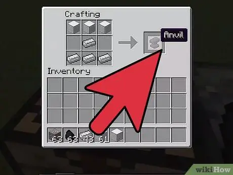 สร้างทั่งตีเหล็กใน Minecraft ขั้นตอนที่ 3