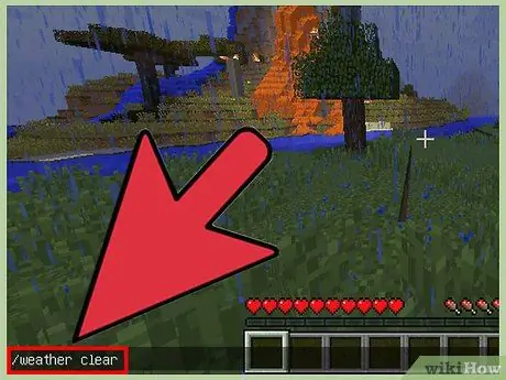 Stoppen Sie den Regen in Minecraft Schritt 6