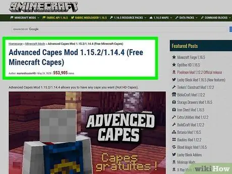 Holen Sie sich ein Cape in Minecraft Schritt 1