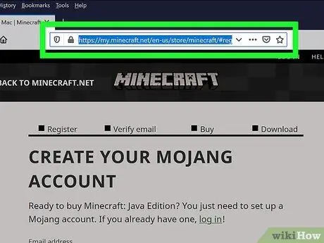 ดาวน์โหลด Minecraft ขั้นตอนที่ 1