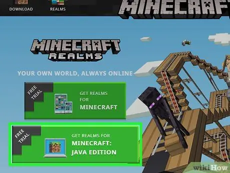 Ottieni Minecraft Realms Passaggio 21