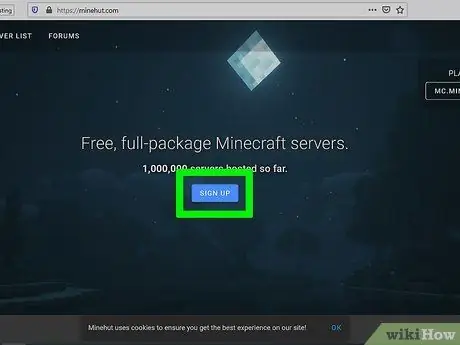 Nemokamai sukurkite „Minecraft“serverį 2 veiksmas