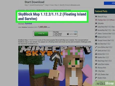 Minecraft 5 -də SkyBlock oynayın