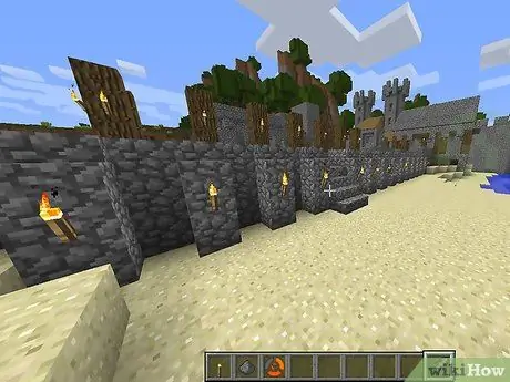 สร้างปราสาทใน Minecraft ขั้นตอนที่ 8