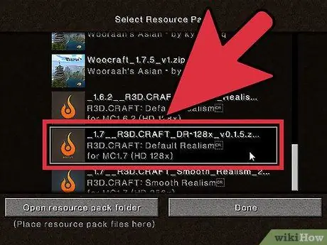 Installer les packs de ressources Minecraft Étape 7