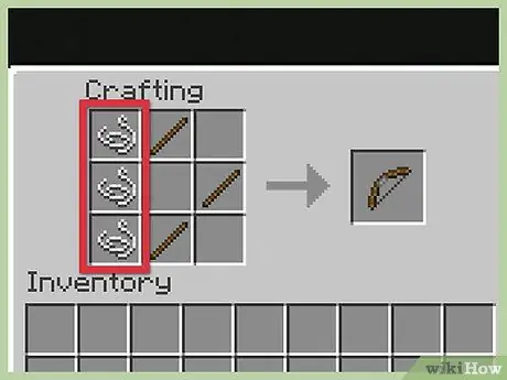 Gumawa ng isang Bow at Arrow sa Minecraft Hakbang 4