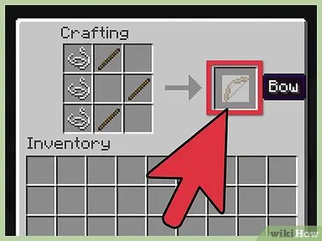 Crea un arco e una freccia in Minecraft Passaggio 5