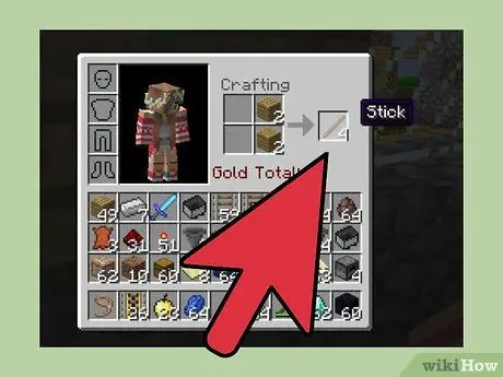 Maak een fakkel in Minecraft Stap 1